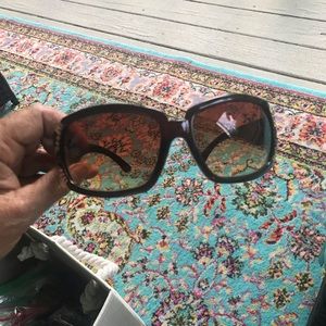 Cache new sunglasses brown/ring stones